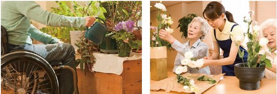 日比谷花壇など、サービス付き高齢者向け住宅に園芸療法も採用