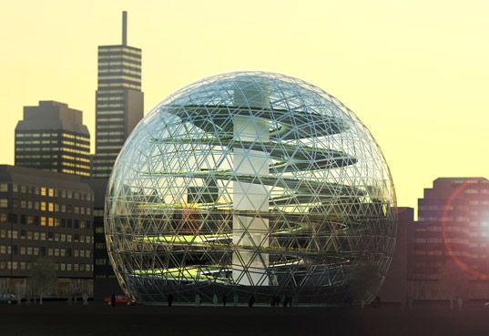 都市型農業の新しい形、デザイン性に優れた球体型植物工場を提案（Plantagon）