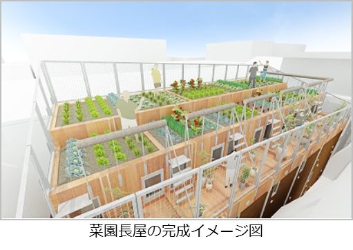 クリーク・アンド・リバー、大田区初の屋上菜園付き賃貸「菜園長屋」完成内覧会を1月15日に開催