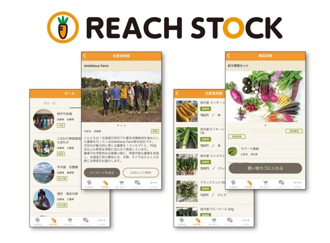 USEN、料理人に特化した産直プラットフォーム「REACH STOCK」をリリース