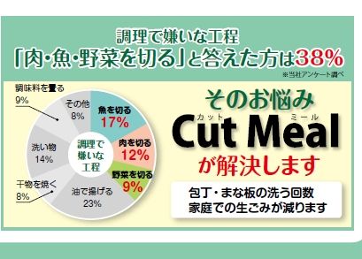 食材宅配サービスのヨシケイ、「時短」と「手作り感」を両立させた『Cut Meal』全国販売