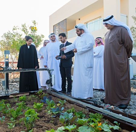 UAEマスダールシティ、植物工場を導入した住宅ショールームを開設