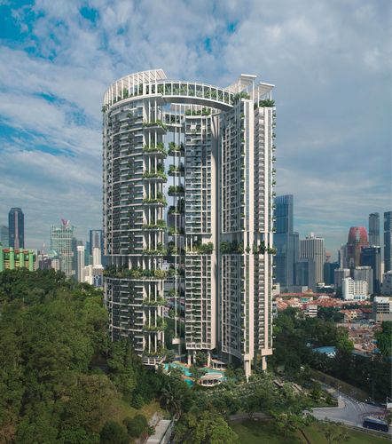 シンガポールの高層住宅タワーをリニューアル。屋上には住民参加型の菜園も整備