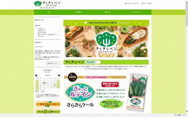 日本山村硝子、植物工場やさいのネット販売を開始。機能性表⽰⾷品「ケール」も販売