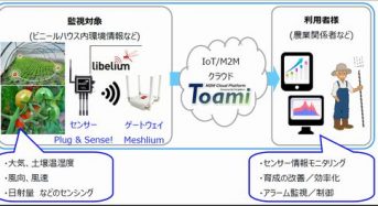 日本システムウエアと三井物産エレクトロニクス、農業向けM２M／IoTサービスを提供開始