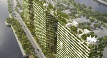 ベトナムの環境都市エコシティ、高層タワーに緑の空中庭園デザインを計画