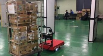 凸版印刷とZMPによる無人物流支援ロボット、物流センター内の棚卸・検品における省人化を確認
