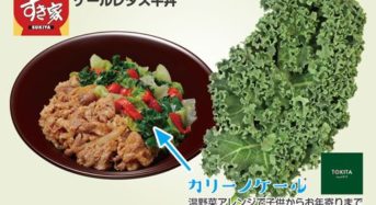 トキタ種苗「カリーノケール」すき家のケールレタス牛丼に採用